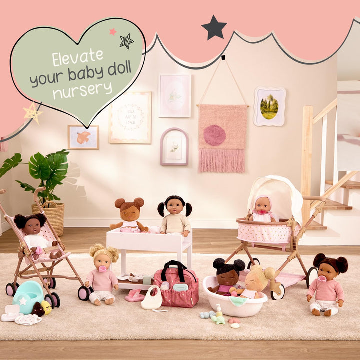 LullaBaby Paquete de accesorios realistas para muñecas de bebé de 1...