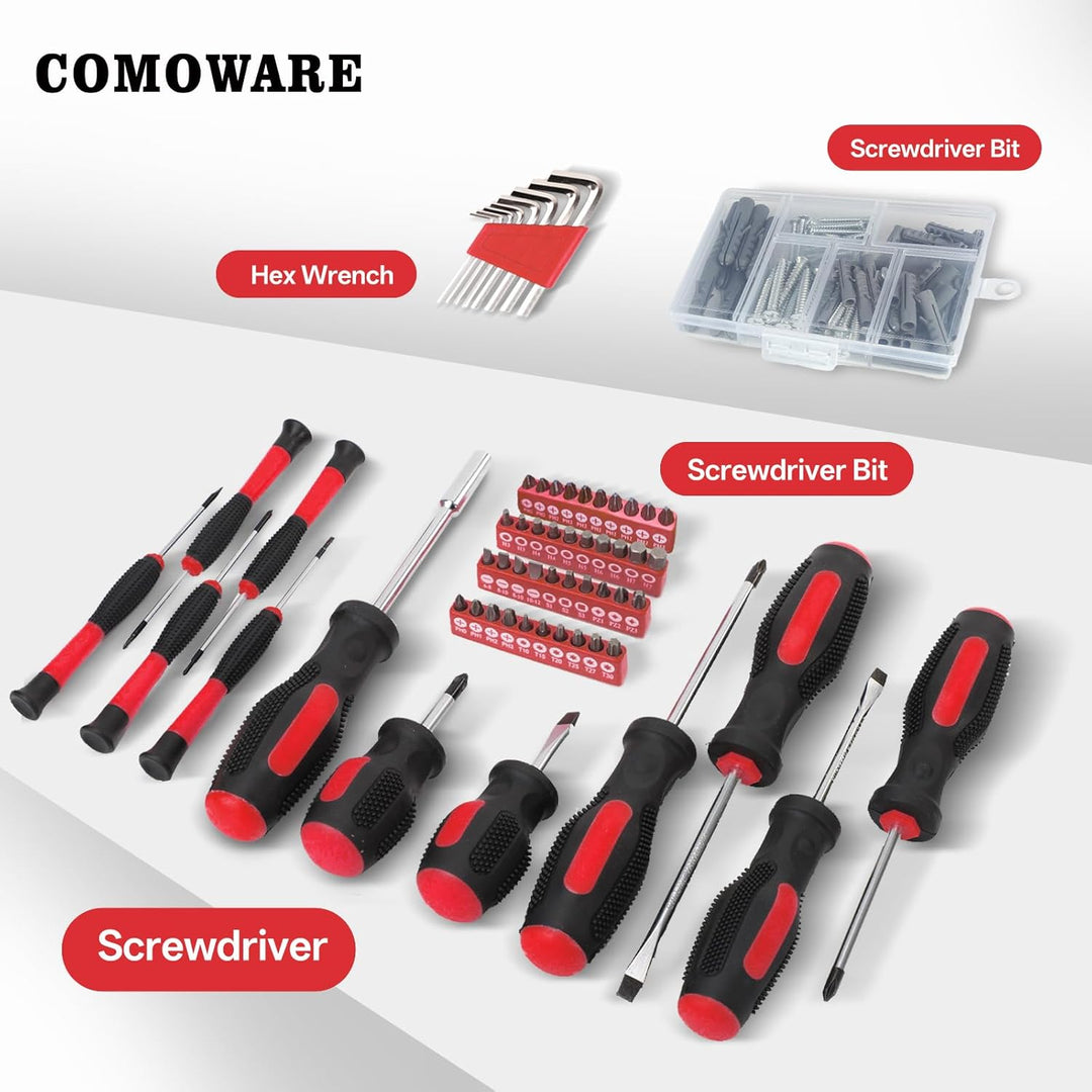 COMOWARE Kit de Herramientas para el Hogar de 218 Piezas - Juego de...