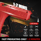 Kit de pistola de pegamento caliente inalámbrica con batería y cargador, batería recargable M18 de 3.5 Ah, 30 barras de pegamento de 0.43 pulgadas, precalentamiento rápido, pistola de pegamento inalámbrica de tamaño completo para manualidades y bricolaje