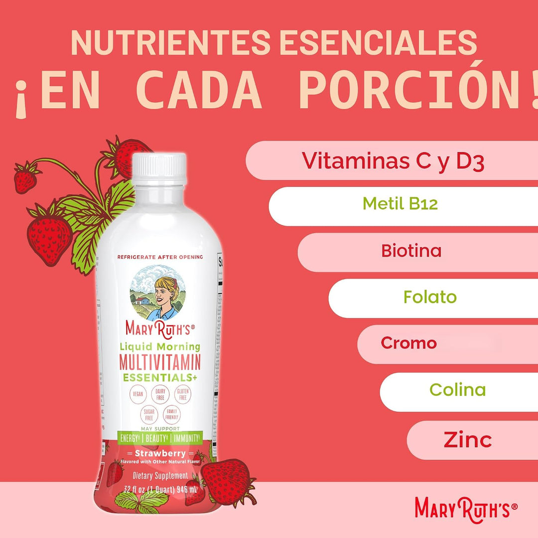MaryRuth Organics Liquid Morning Multivitamin Essentials+ | Vitamin...