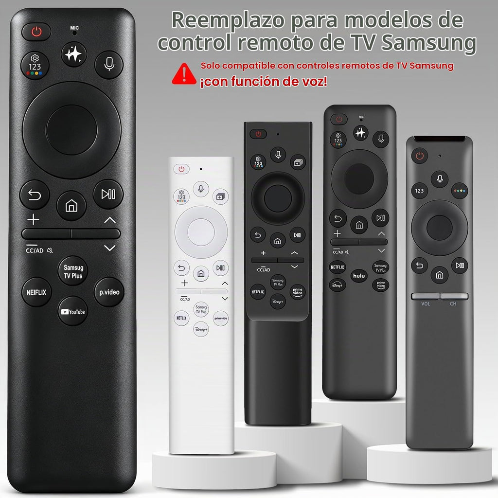 Reemplazo remoto para Samsung-Smart-TV, BN59-01480A, recargable solar y tipo C, control de voz e inteligencia artificial, compatible con televisores inteligentes Samsung 2025-2026