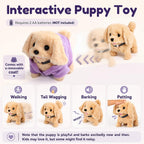 17 juguetes robot para perros para niñas de 3, 4, 5, 6 años, mini r...