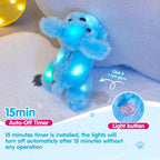 WEWILL Cachorro azul iluminado de 10 pulgadas con luz LED con luz n...