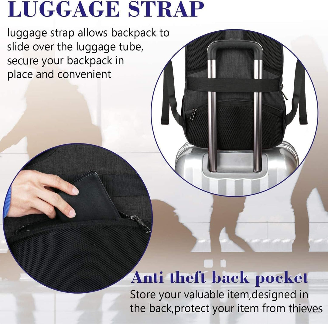 MATEIN - Mochila empresarial para laptop de 15.6 pulgadas, mochila...