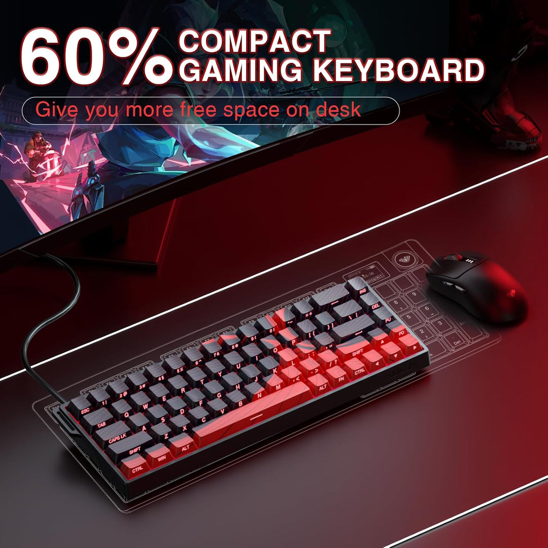 AULA WIN68 HE MAX - Teclado de Juegos de Efecto Hall con Interrupto...