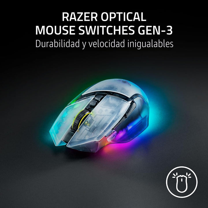Razer Basilisk V3 Pro 35K ratón inalámbrico para gaming: rueda incl...