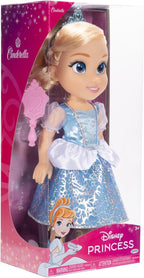 Disney Princess My Friend - Muñeca Cenicienta de 14 pulgadas de alto, incluye atuendo extraíble, tiara, zapatos y cepillo