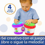 The Learning Journey Aprendizaje temprano - Little Baby Bongo Drums - Juguetes musicales electrónicos para niños y niñas a partir de 12 meses - Juguete de aprendizaje musical galardonado, multicolor