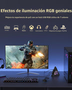 JoyReken, J7-TR-BK-2FT, hub USB 3.0 de 7 puertos