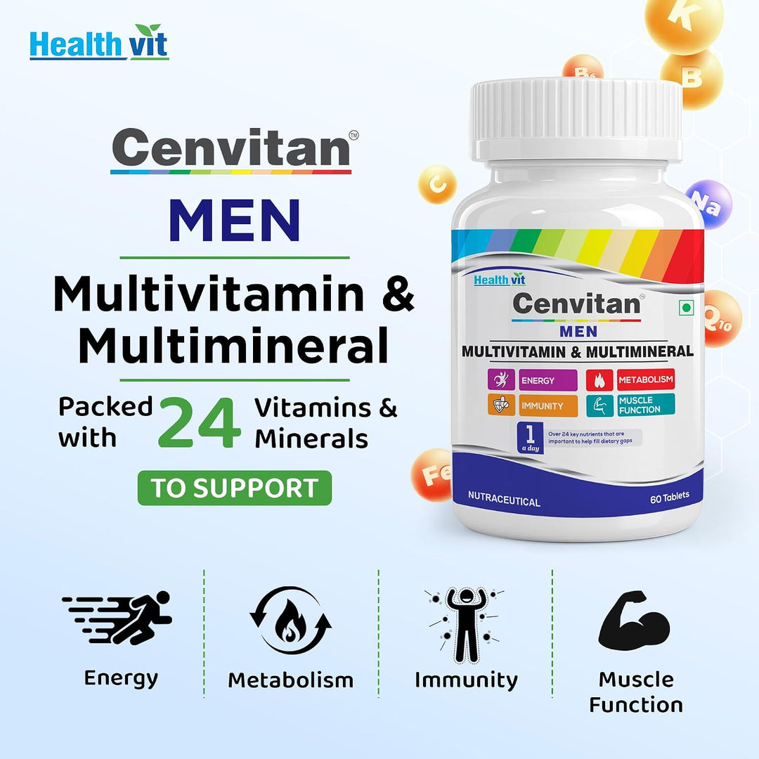 Healthvit Cenvitan Hombres Multivitaminas y Multiminerales Tabletas...