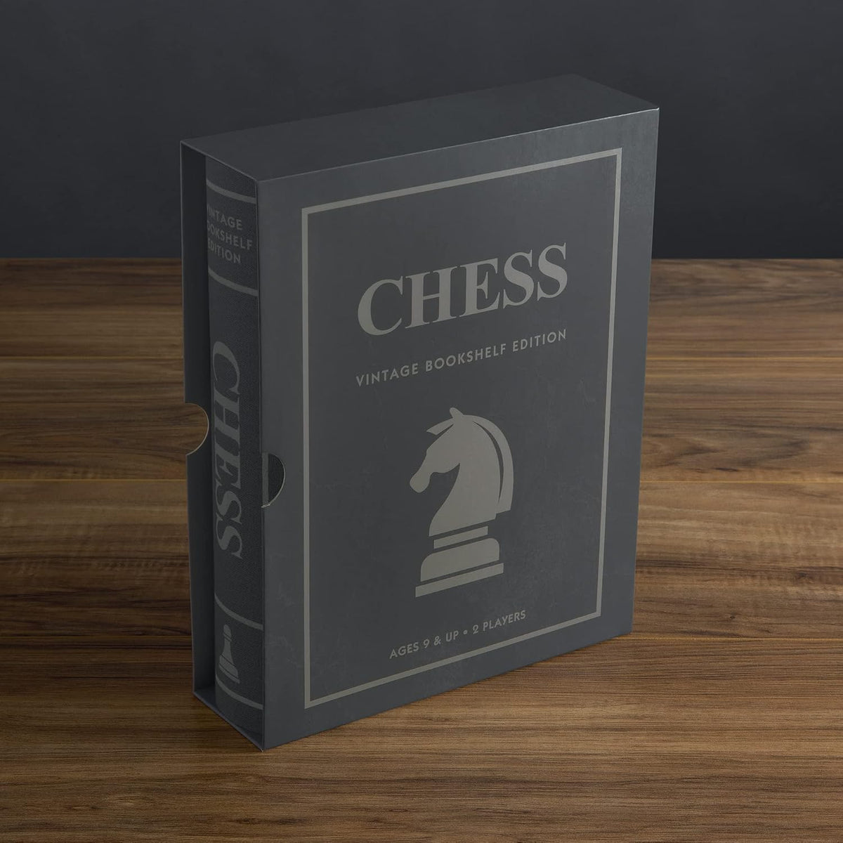 WS Game Company Juego de mesa de ajedrez Vintage Bookshelf Edition con
