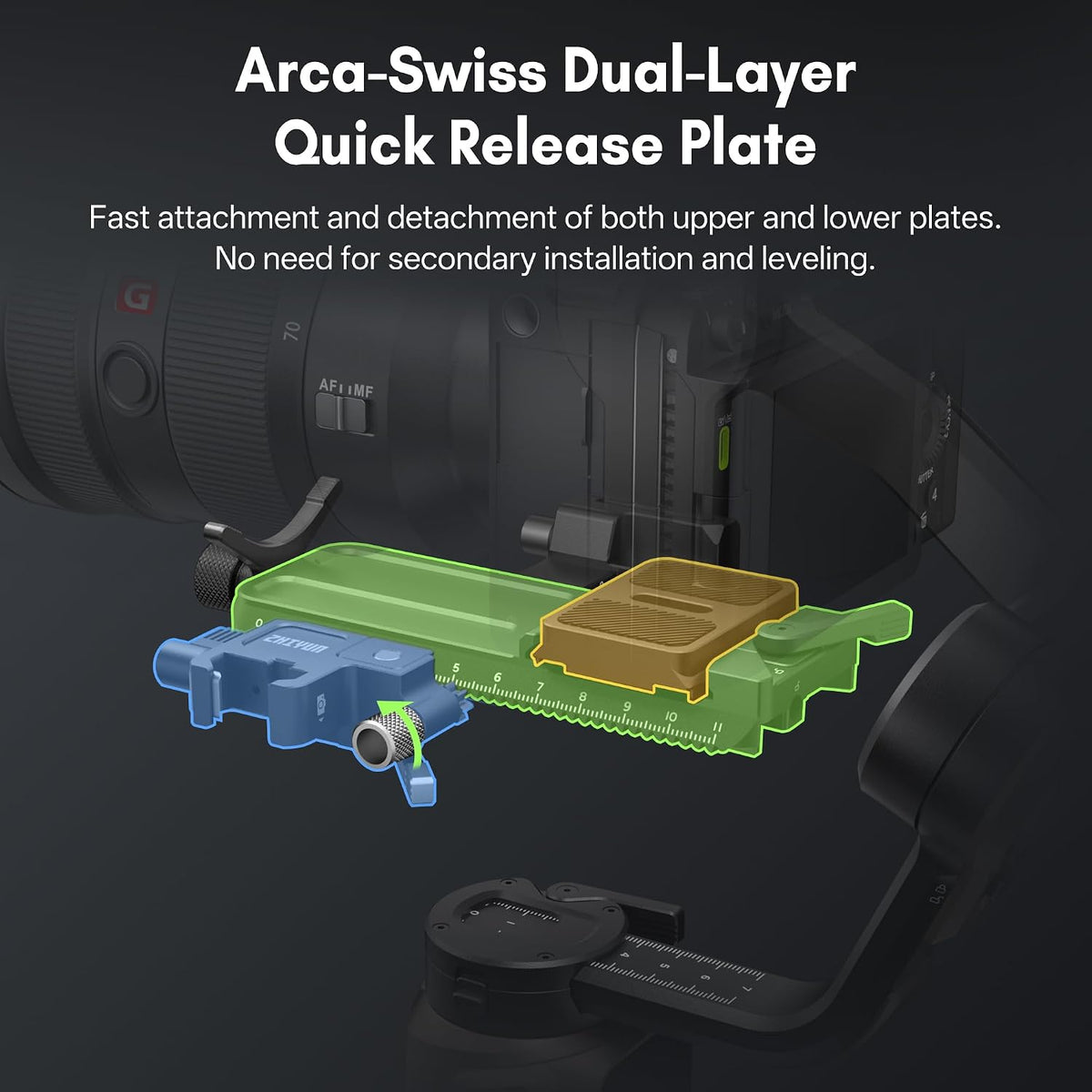 ZHIYUN Weebill 5, cámara estabilizadora cardán, pantalla táctil de 1.8", carga útil de 6.6 lbs
