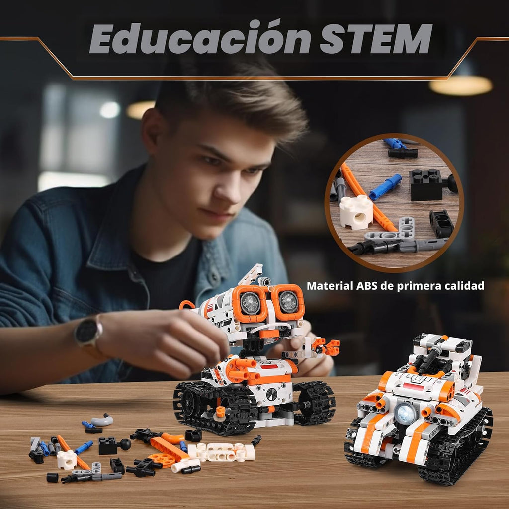 Kits de Robótica STEM para Niños de 8-12 y 8-14 Años, Conjunto de Construcción de Robot de Control Remoto/APP y Programación 3 en 1, Proyectos de Ciencia de Codificación de Juguetes, Ideas de