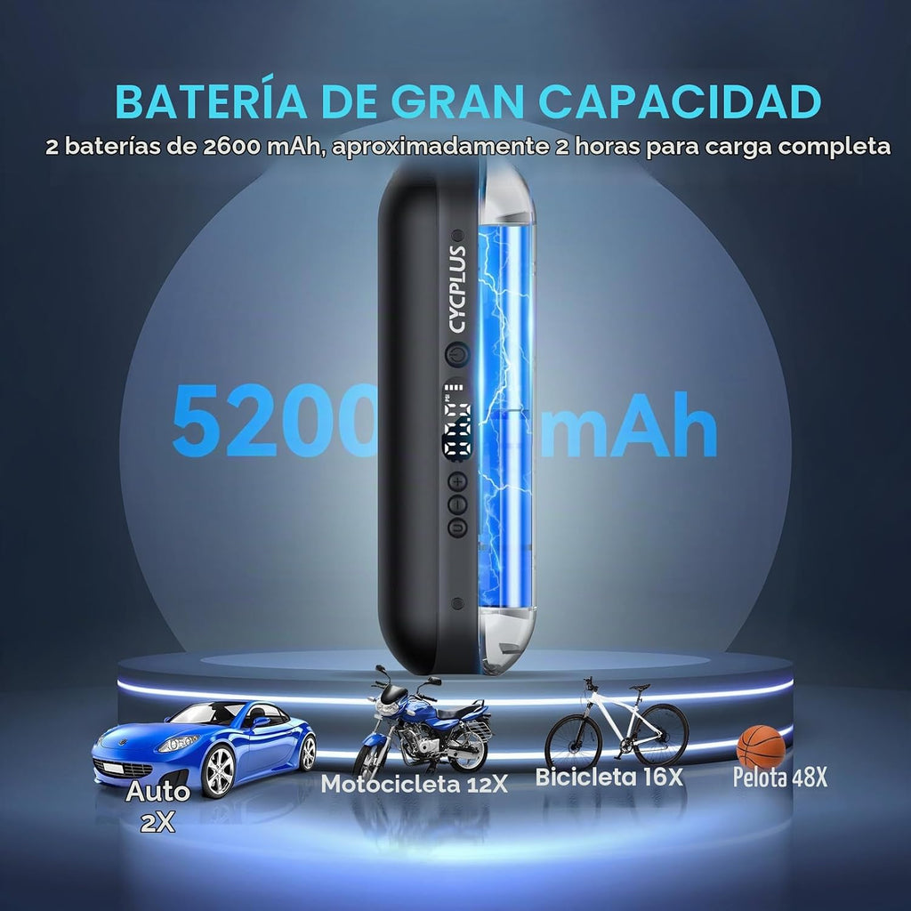 CYCPLUS Inflador de neumáticos A2 + Computadora GPS para bicicleta G1