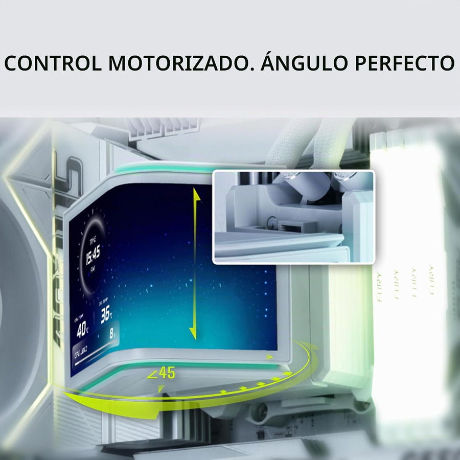 Lian Li Hydroshift II OLED Enfriador líquido de CPU curvo 360 - Vía...