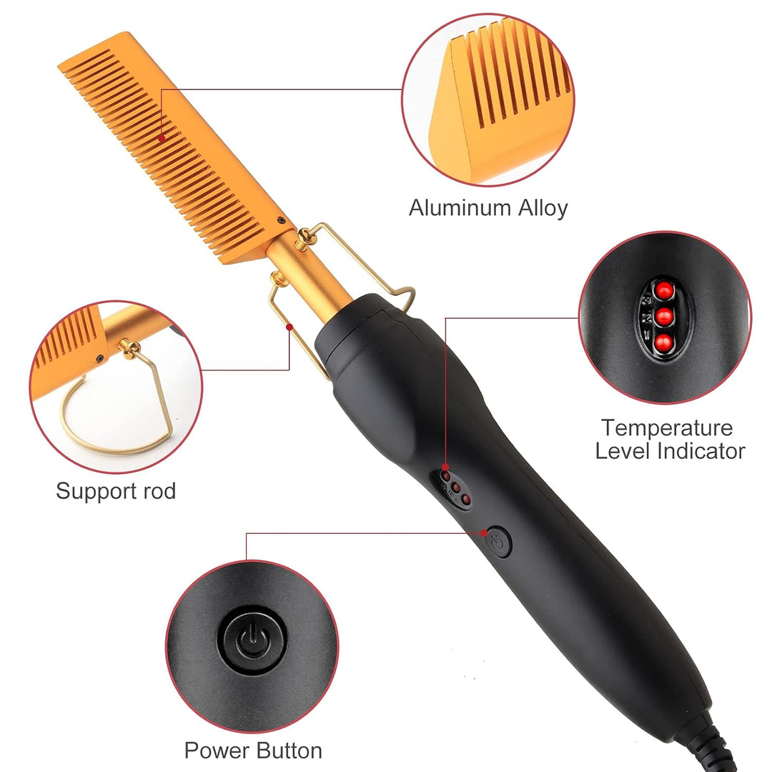 Plancha eléctrica de cerámica para el cabello y rizador, rizadores...