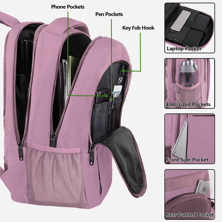 MATEIN Mochila para portátil de viaje, mochila antirrobo delgada y...