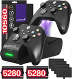 Fosmon Carga rápida para estación de carga de controlador Xbox, negro