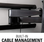 SANUS Soporte de pared para TV de movimiento completo para televisores de 42" a 90" de hasta 125 libras – Extiende, gira e inclina - Instalación DIY fácil en 3 pasos con herrajes incluidos - Acabado
