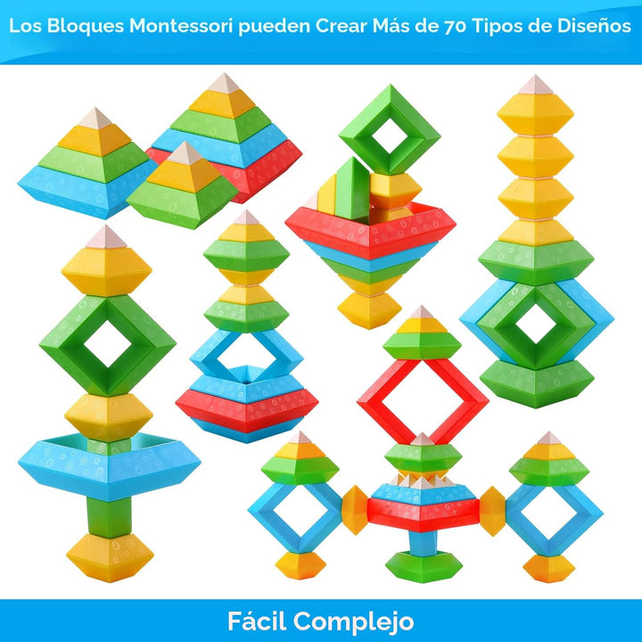 Hieoby Juguetes Montessori para niños y niñas de 1, 2, 3, 4 años, a...