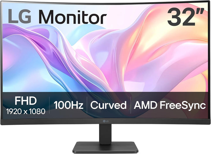 LG 32MR50C-B Monitor curvo de 32 pulgadas FHD 100Hz AMD FreeSync Co...
