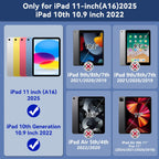 Funda para iPad A16 de 11ª/10ª generación de 11"/10.9", a prueba de golpes