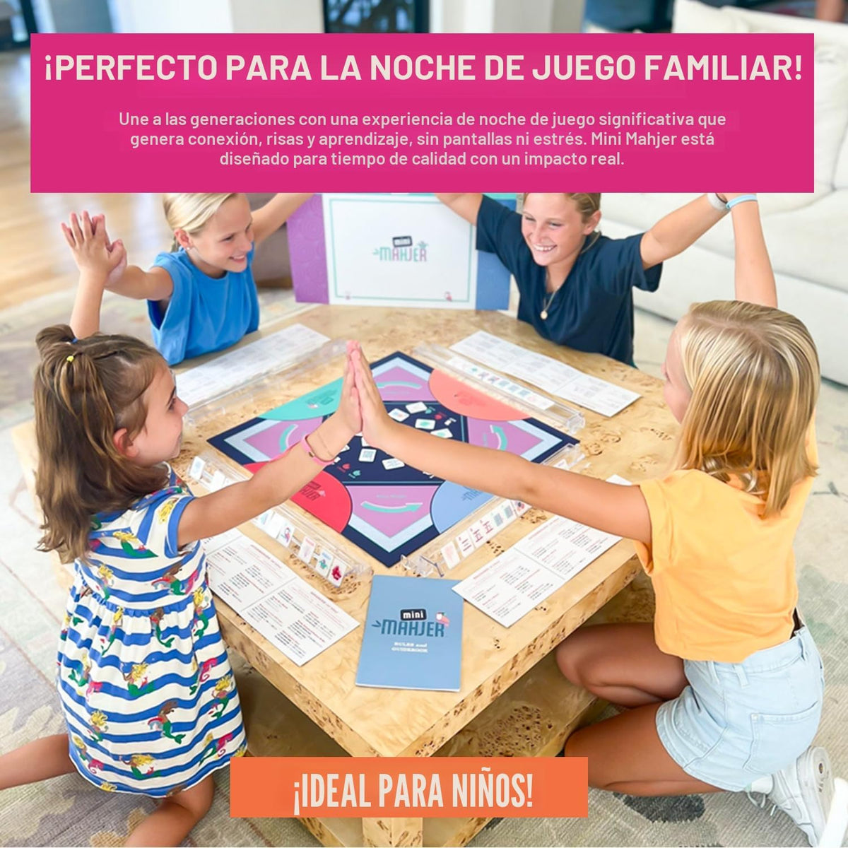Mini Mahjer Mahjong para niños, juego de mahjong americano | Rackin' Rosie