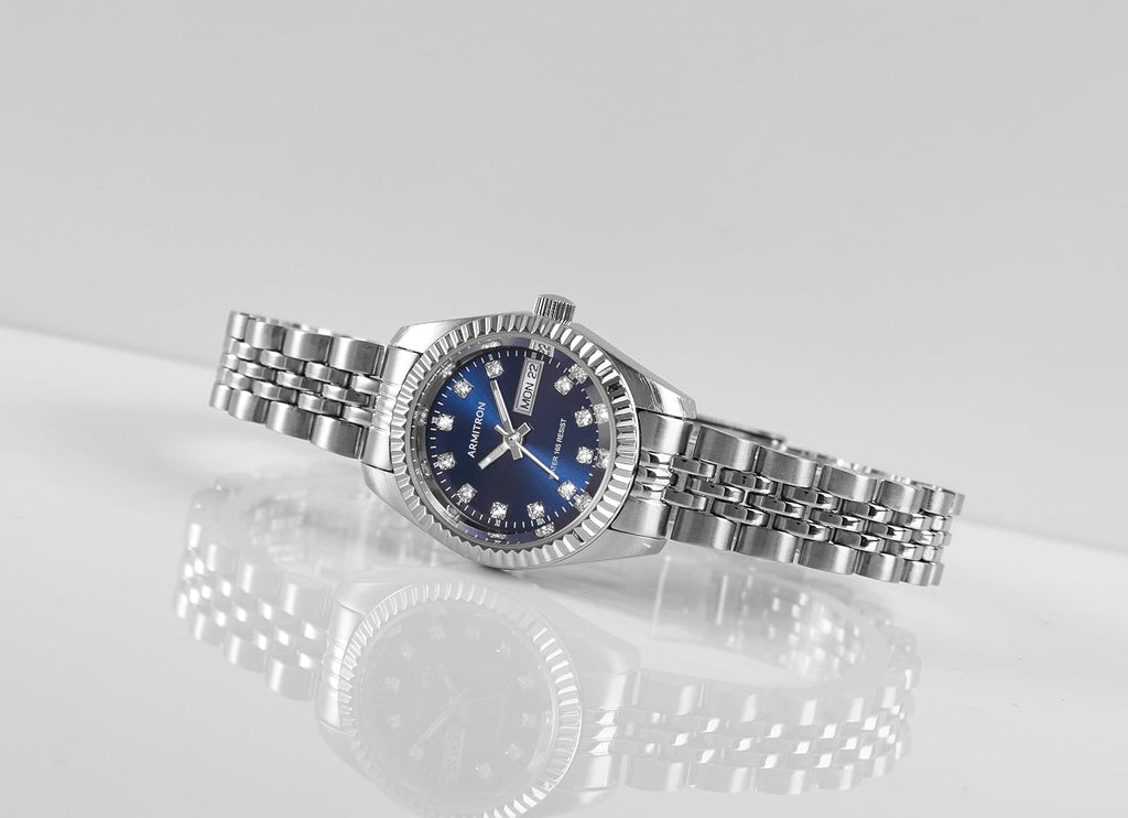 Armitron Reloj de pulsera con cristales para mujer