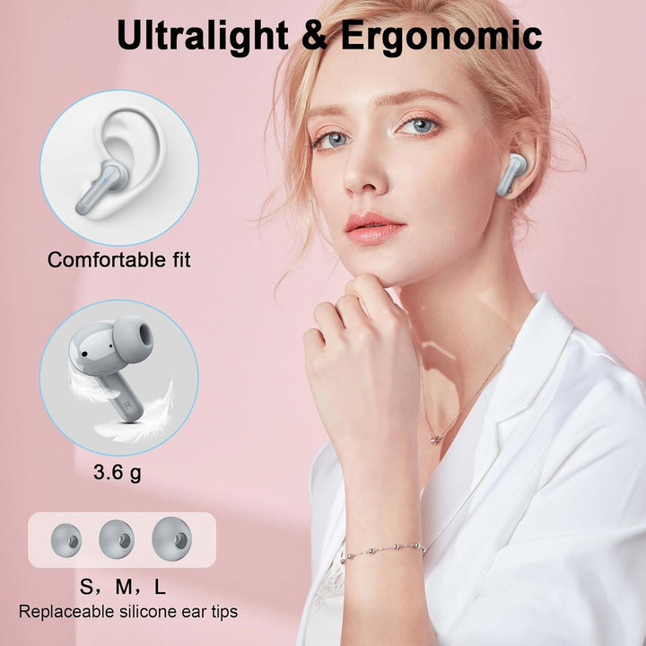 Auriculares inalámbricos, auriculares Bluetooth 5.4 2026 3D Bass Hi...