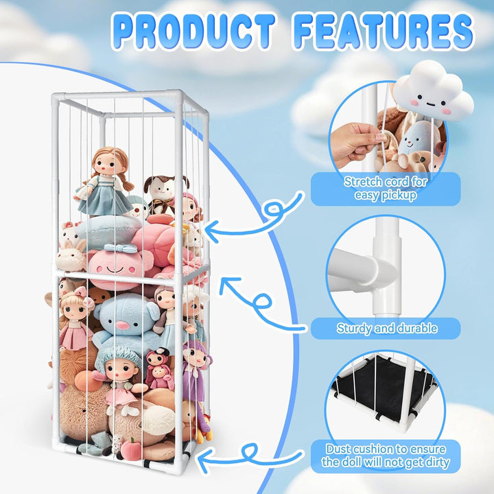 EULXSUD Almacenamiento de Zoológico de Animales de Peluche - Organi...