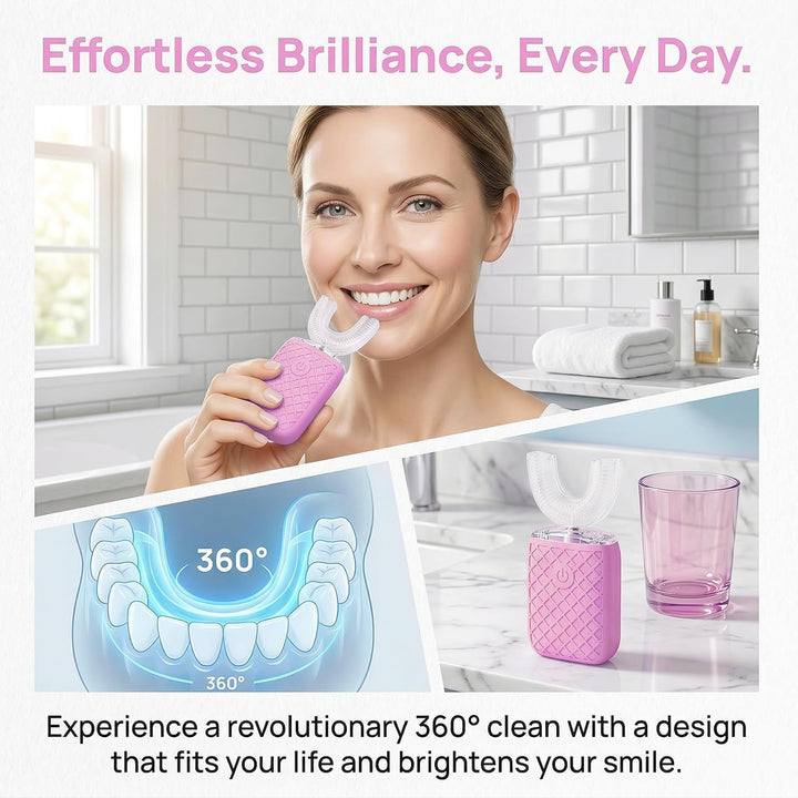 yeklike Sonic Electric - Cepillo de dientes en forma de U para adul...