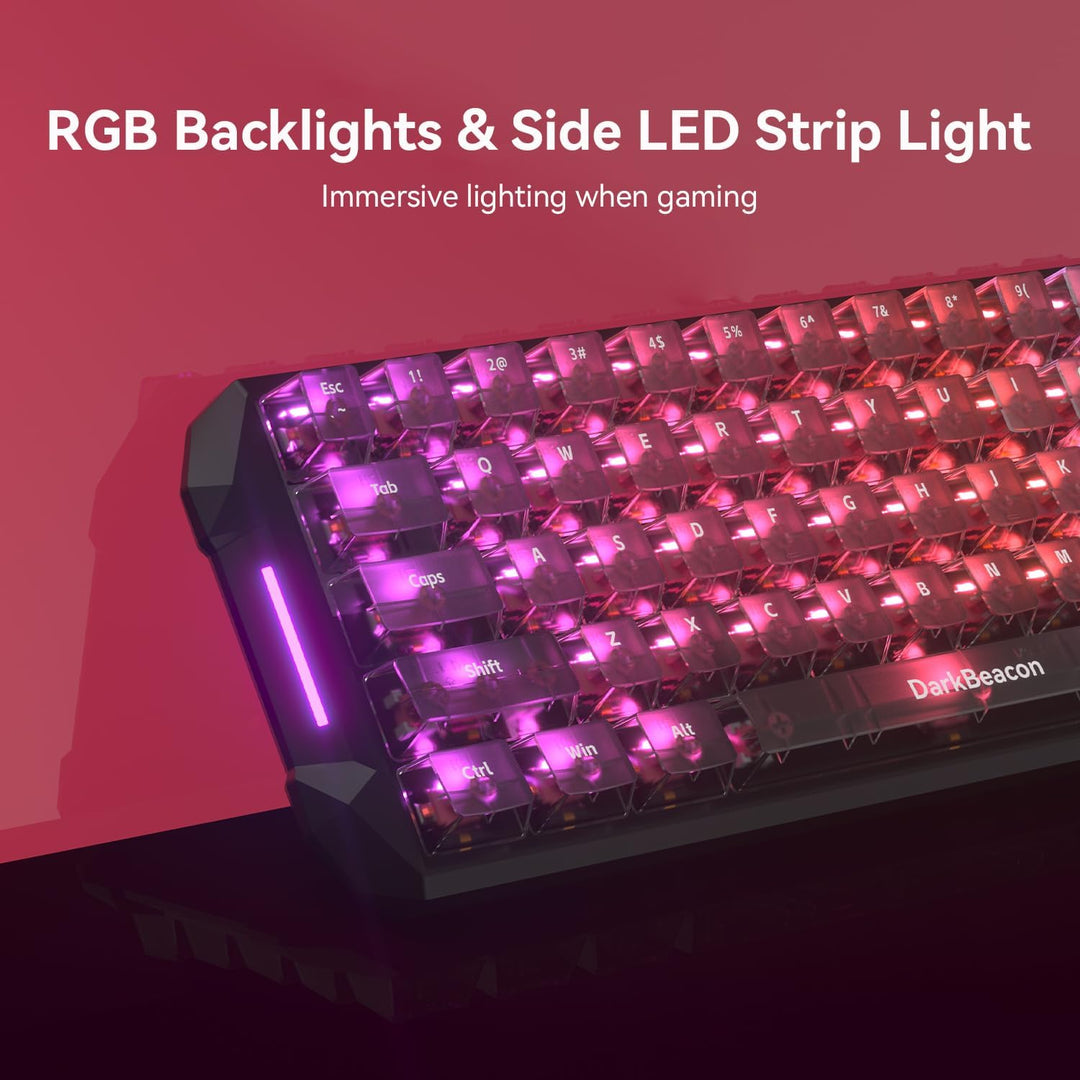 DarkBeacon Blade68 Teclado mecánico con cable 65%, interruptores si...