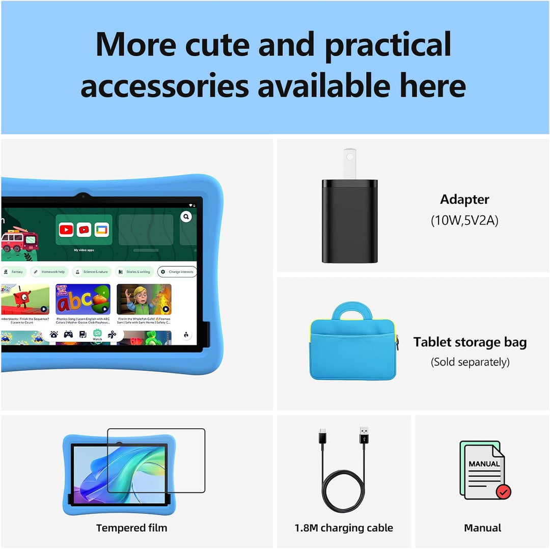Plimpton Tableta para niños de 10 pulgadas - Tablet Android 15 mejo...