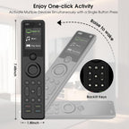 SofaBaton Control remoto inteligente X1S con concentrador, actividades personalizables todo en uno, desplazamiento mejorado, teclas personalizables, botón macros de un solo toque, dispositivo compatible con IR/Bluetooth/WiFi