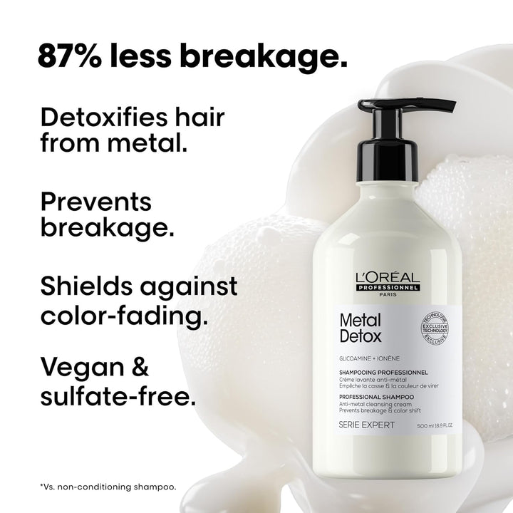L'Oréal Professionnel Paris Metal Detox Shampoo - Sulfate-Free...
