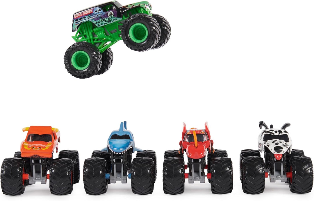 Monster Jam Paquete de 5 camiones monstruo a escala 164