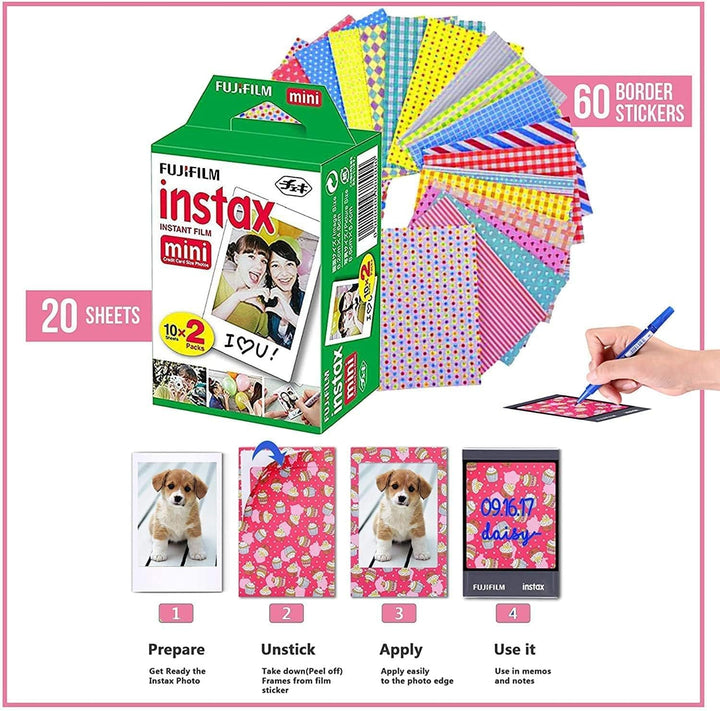 Fujifilm Cámara instantánea Instax Mini 12 azul pastel + funda de t...