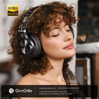 OneOdio Auriculares Bluetooth A70, Hi-Res Wired DJ Studio - Negro