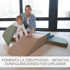 Conjunto de Juego de Escalada Divertido para Niños Pequeños de 1-3 años: Túnel de Gateo, Bloques de Escalada de Espuma