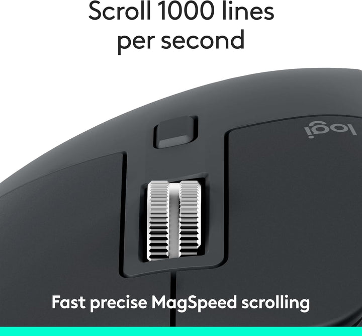 Logitech MX Master 3S Bluetooth Edition Ratón Inalámbrico, Sin Rece...