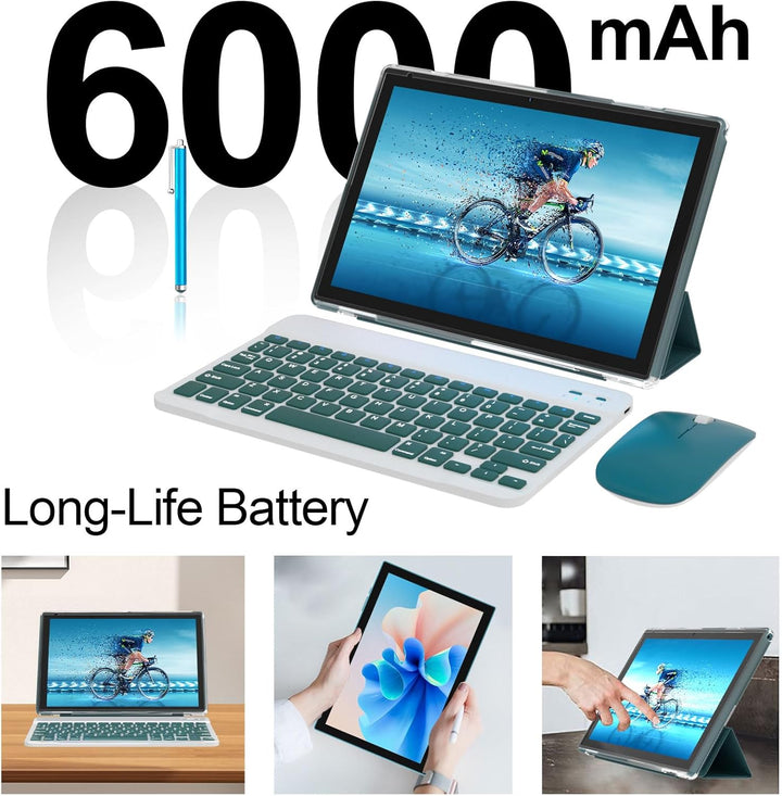 Nyxolaria Tablet 10.1Inch Android 15.0, RAM 20GB (4+16Expand)+ROM 1...