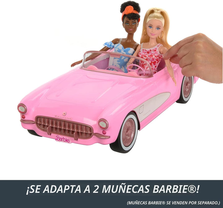 Barbie Hot Wheels RC Corvette from The Movie, auto de juguete con c...