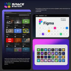 /VSDinside Stream Dock XL Advanced Studio Controller, 32 teclas macro, acciones de activación en aplicaciones y software como OBS, Twitch, YouTube y más, funciona con Mac y PC, Stream