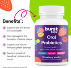 Burst Kids Probióticos (vainilla de fresa\/45 pastillas masticables...