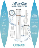 Conair Depilación facial todo en 1 para mujeres, recortadora eléctr...