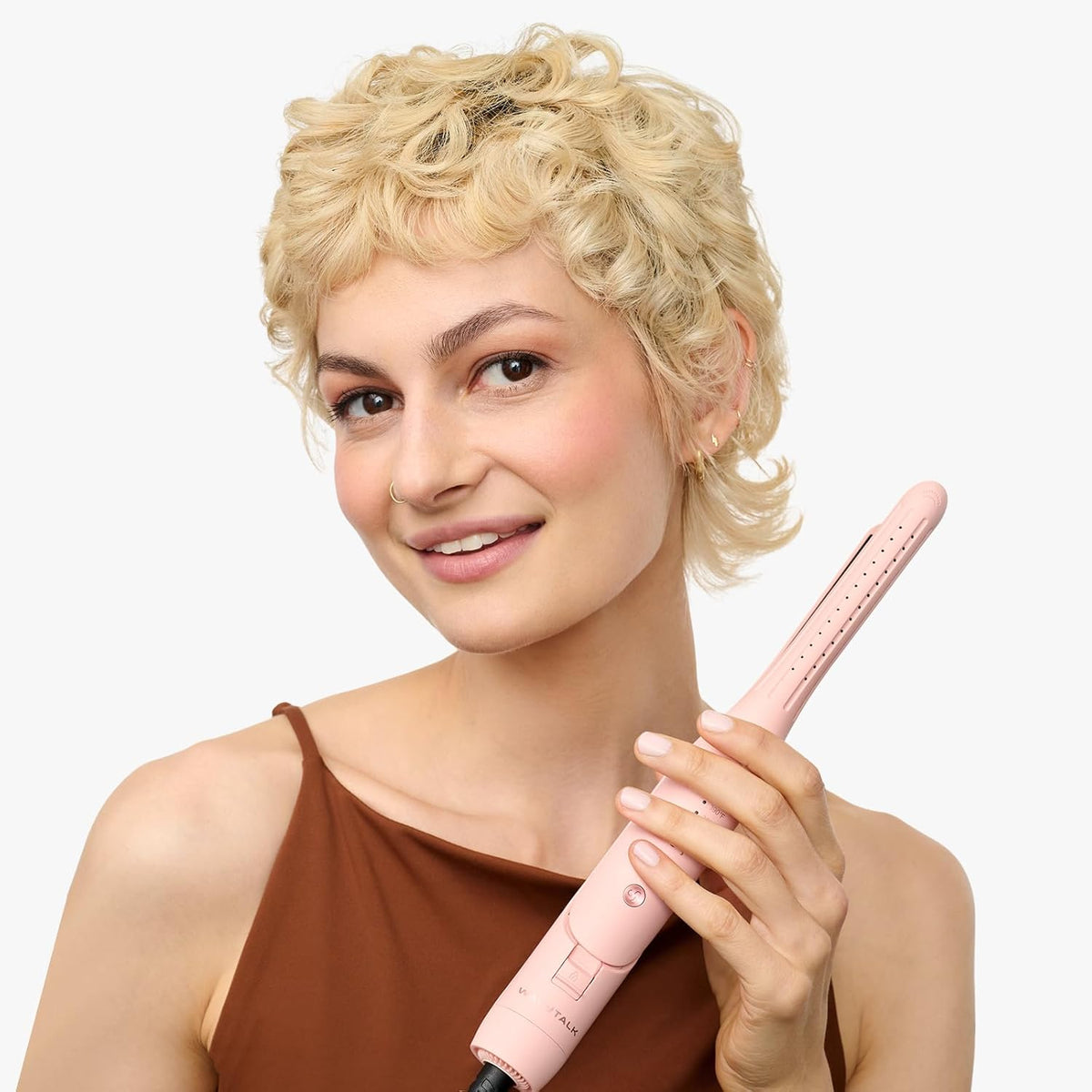 Wavytalk Plancha plana tipo lápiz de 0.65 pulgadas, lápiz de rizo f...