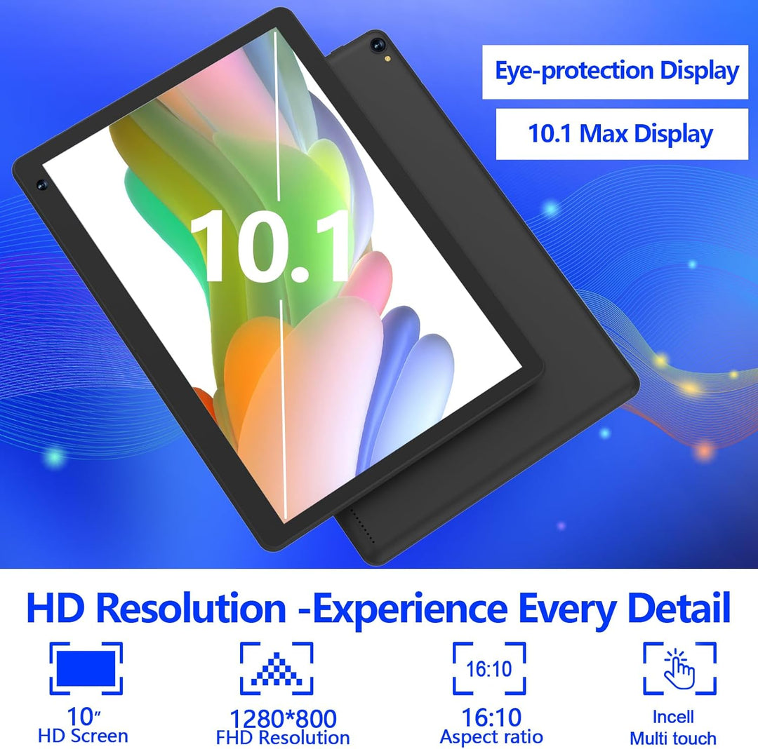 Tablet Android 15 de 10 pulgadas, 8GB RAM 32GB ROM Potente CPU de c...
