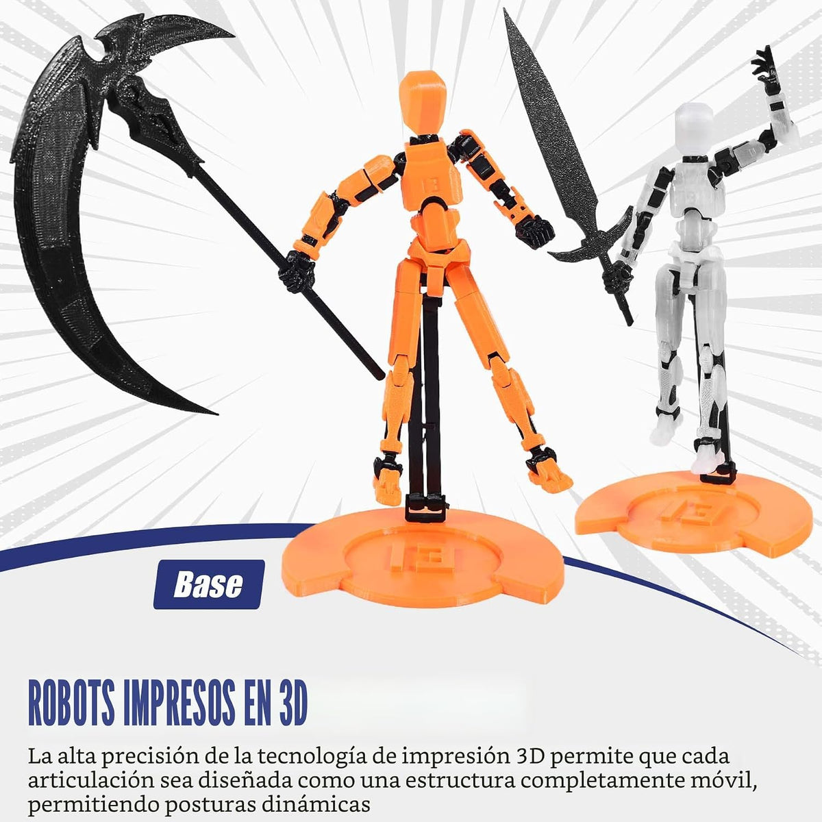 Juego de 6 figuras de acción T13 (montaje completado)