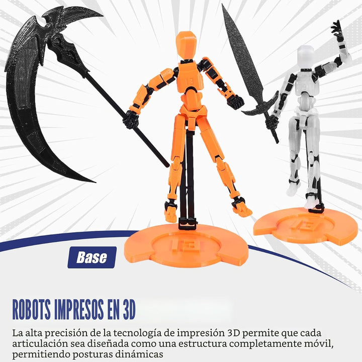 Juego de 6 figuras de acción T13 (montaje completado), figura de ac...