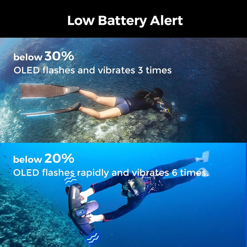 sublue Navbow Underwater Scooter Dual Motors con Action Camera Mount Low Battery Alarm 3 Gear Speed 4.47 mph 60 Minutes 131ft Swimming Pool Diving Snorkeling Water Scooter para Adults